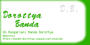 dorottya banda business card